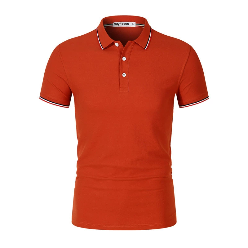 Breathable 210g Cotton Polo Shirt with Slit Hem for Business Workwear - Model: 1040567934796 - 图片 9