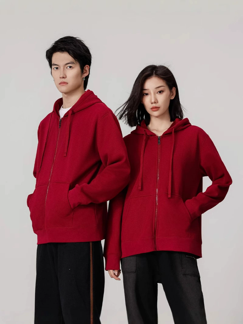 Heavyweight Fleece Hooded Cardigan for Autumn Winter Streetwear - Model: 853811602645 - 图片 4