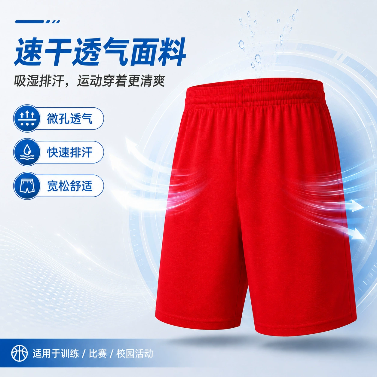 Breathable Loose Basketball Shorts for Team Uniforms - Model: 1065491332266 - 图片 2