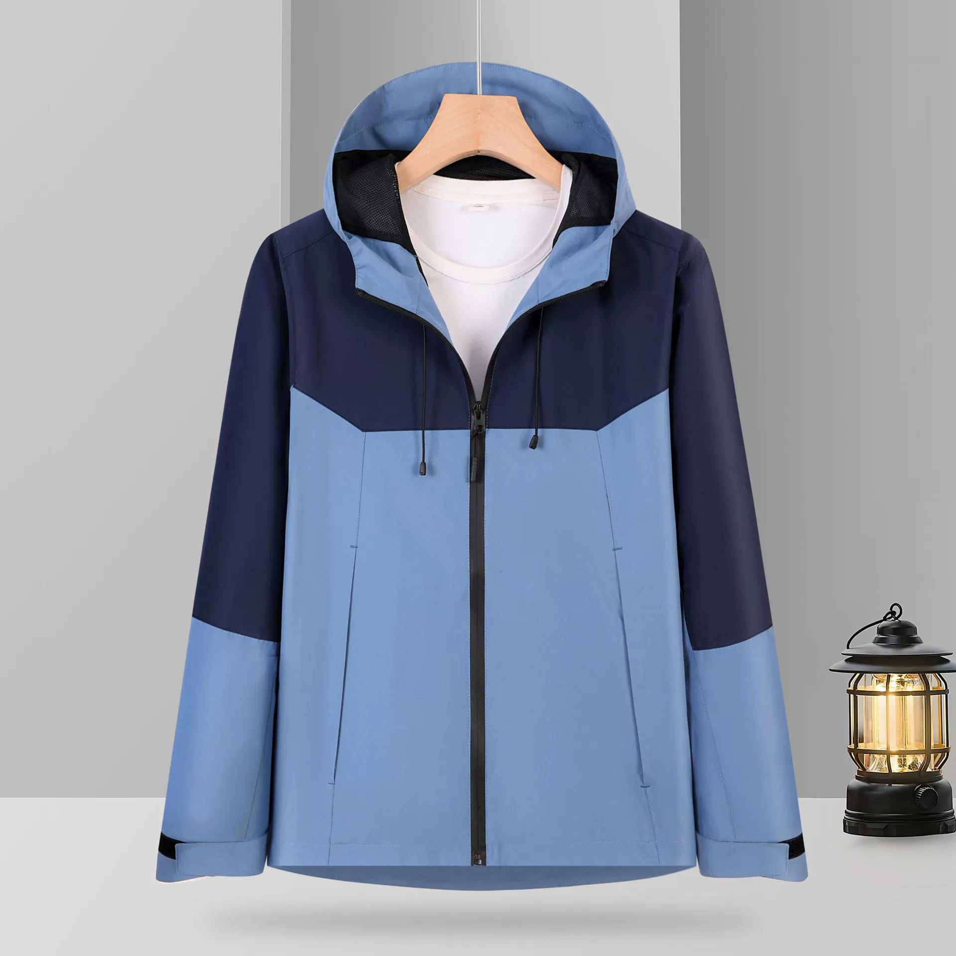 Unisex Thin Windproof Jacket for Hiking Mountaineering Camping - Model: 865149135204 - 图片 6