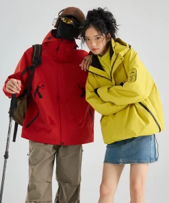 Alternative view of 3-in-1 Hardshell Jacket for Skiing Hiking Travel Windproof Waterproof - Model: 968903674338
