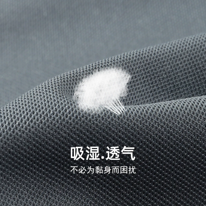 Men's Lapel Polo Shirt for Work Uniform & Daily Summer Wear - Model: 1037141738502 - 图片 3