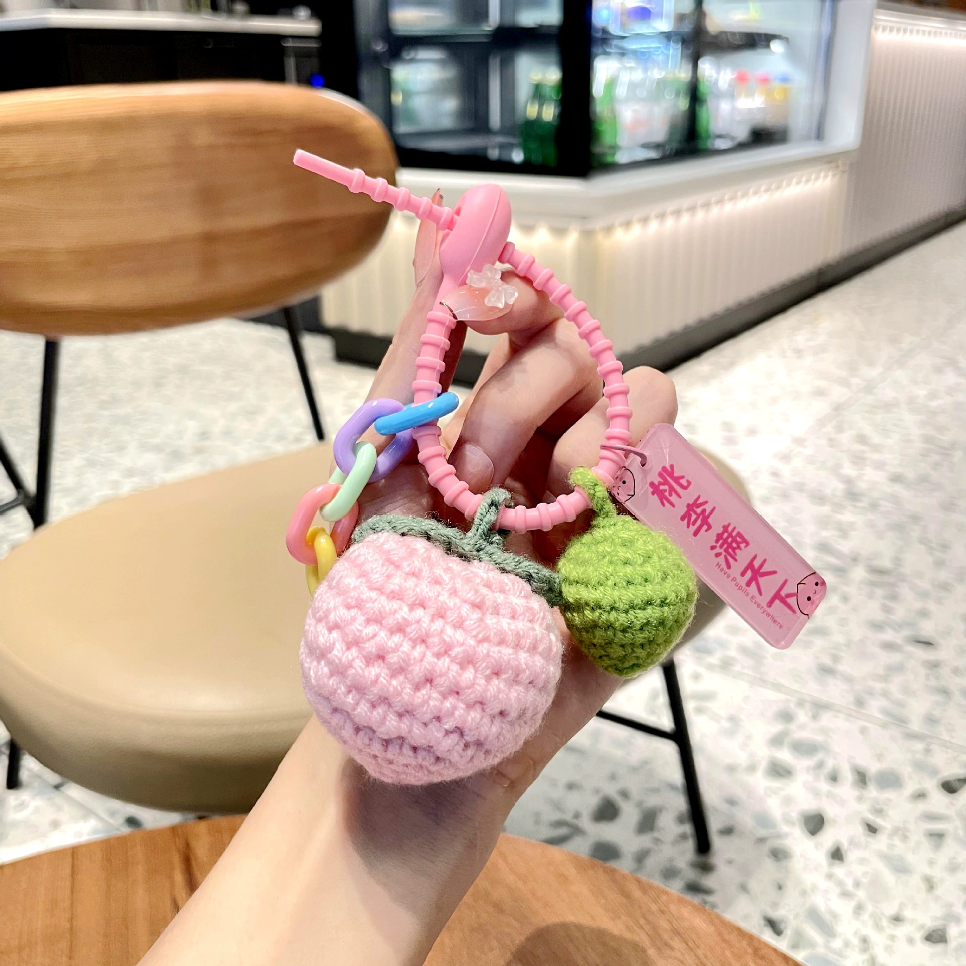 Teacher's Day Gift Keychain for School Opening, Wool Bag Charm - Model: 732597644421 - 图片 9