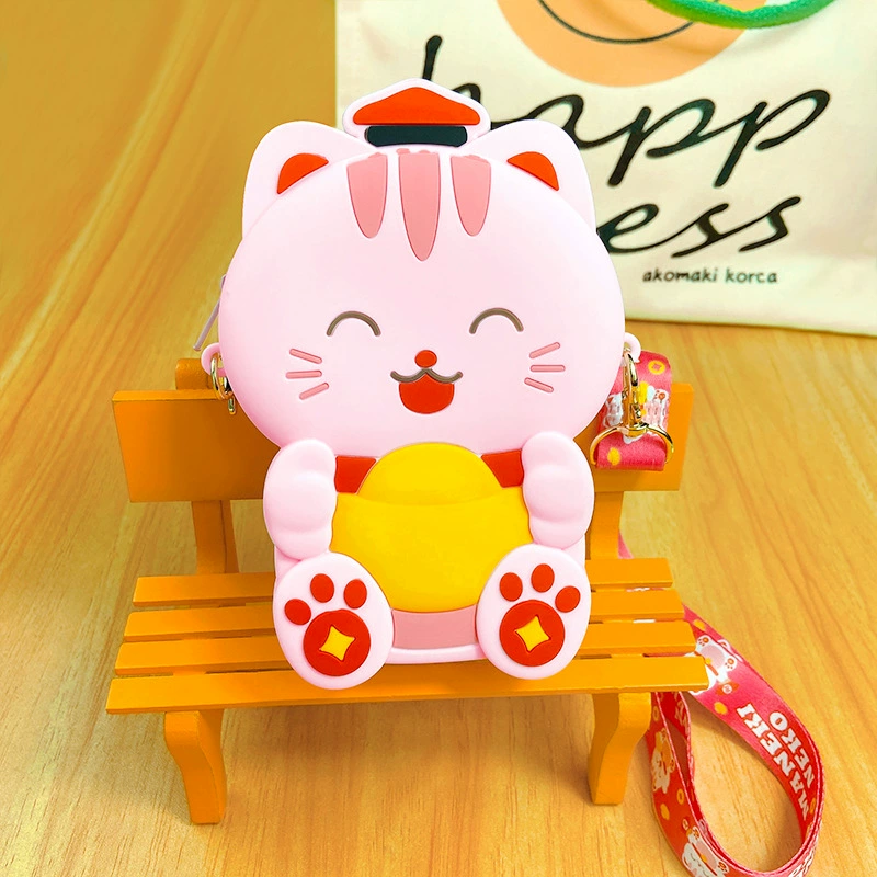 Kids Silicone Pendant Crossbody Bag for Daily Matching with Zipper Coin Pocket - Model: 1042302768879 - 图片 6