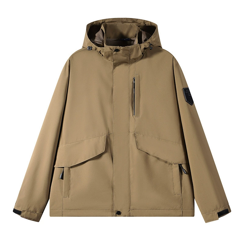 Men's Hooded Windbreaker for Autumn Daily Workwear Outerwear - Model: 967437896705 - 图片 4