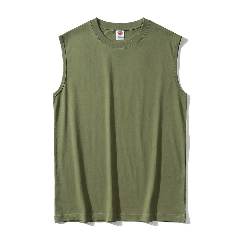 Pure Cotton Running Vest for Men Summer Casual Workout - Model: 784603298727 - 图片 8