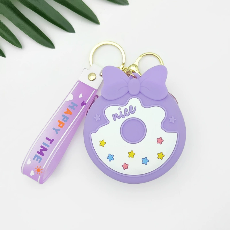 Mini Silicone Earphone Bag for Daily Storage with Cartoon Donut Design - Model: 712092036697 - 图片 9