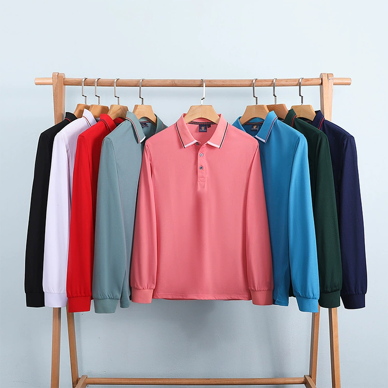 Custom Logo Long Sleeve Polo Shirt for Corporate Events - Model: 683127027277 - 图片 3