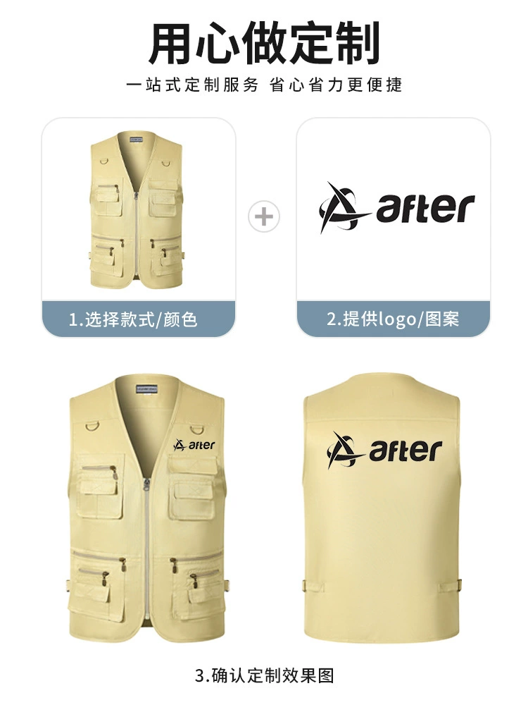 Multi-Pocket Work Vest for Photography Journalist Fishing - Model: 926826534369 - 图片 4