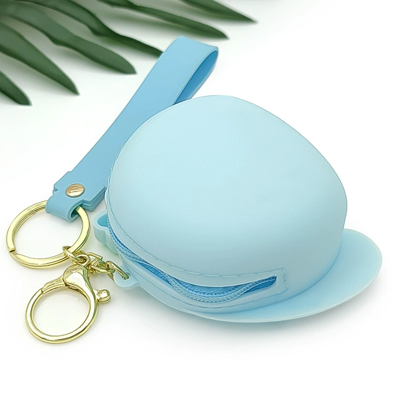 Cartoon Rabbit Silicone Coin Purse for School Bag Pendant Keychain - Model: 735990693345 - 图片 3