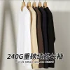 240g Cotton Long-Sleeve T-Shirt for Daily Base Layer Men's - Model: 784778917852