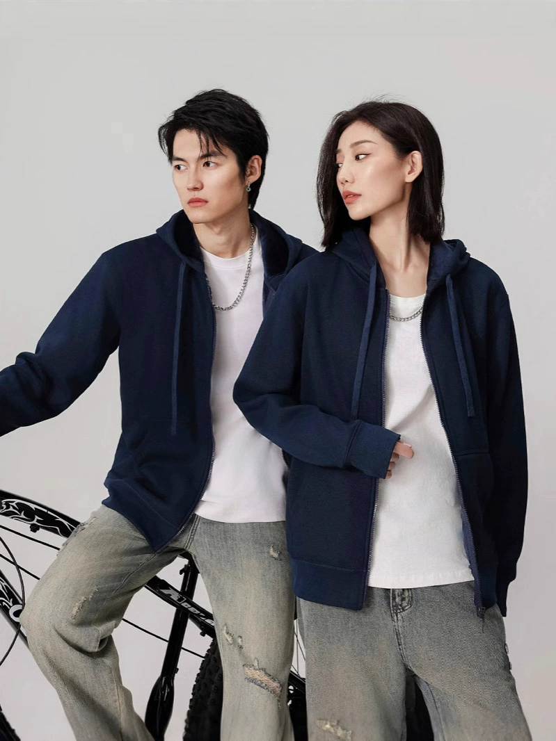 Heavyweight Fleece Hooded Cardigan for Autumn Winter Streetwear - Model: 853811602645 - 图片 3