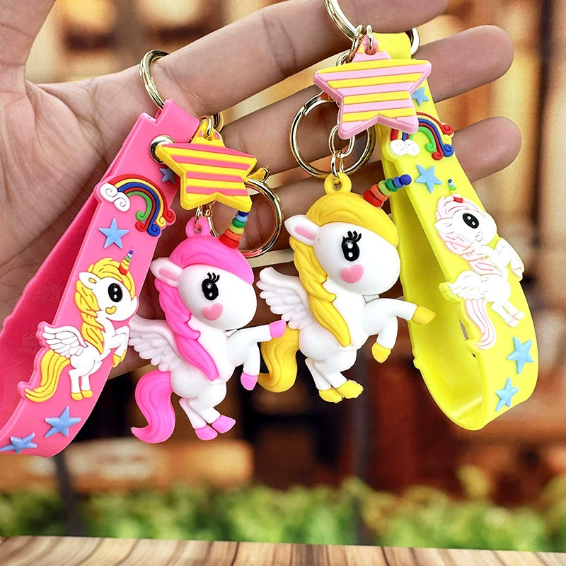 Unicorn Keychain Pendant for Bag Car Couple Gift Decor - Model: 650426152198 - 图片 3