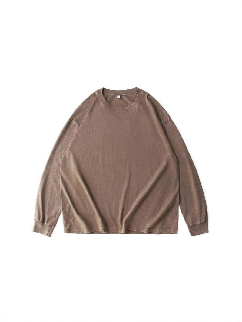 230g Cotton Long Sleeve T-Shirt for Autumn Winter Casual Layering - Model: 848716382270 - 图片 5