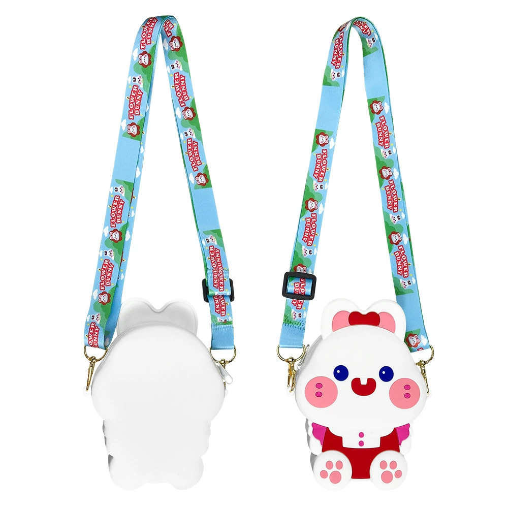 Kids Silicone Pendant Crossbody Bag for Daily Matching with Zipper Coin Pocket - Model: 1042302768879 - 图片 5