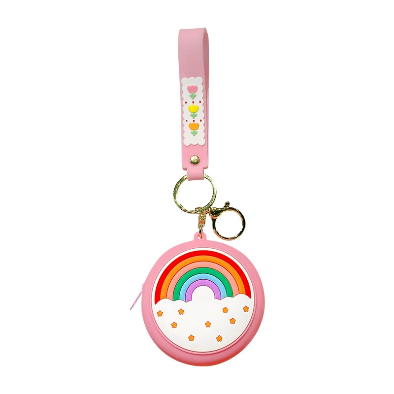 Rainbow Silicone Coin Purse for Keys Earphones with Cartoon Print - Model: 952146130642 - 图片 5