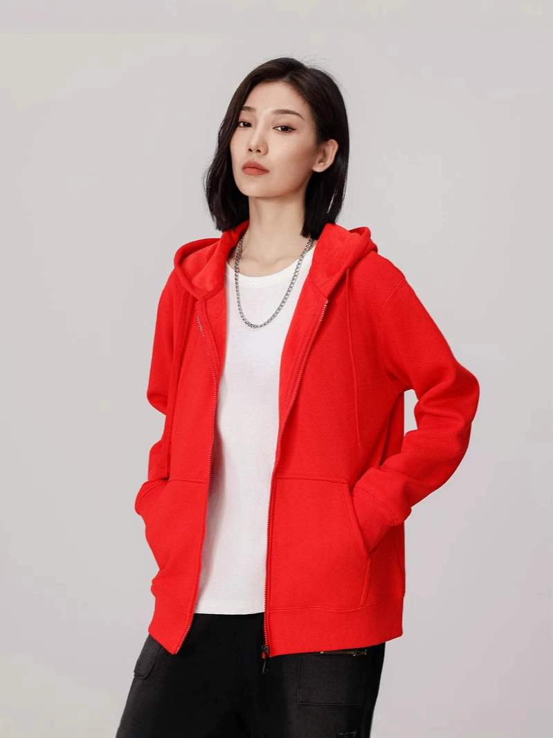 Heavyweight Fleece Hooded Cardigan for Autumn Winter Streetwear - Model: 853811602645 - 图片 5