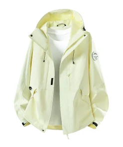 Alternative view of Water-Repellent Hooded Softshell Jacket for Casual Spring Outdoor Wear - Model: 1025275849845