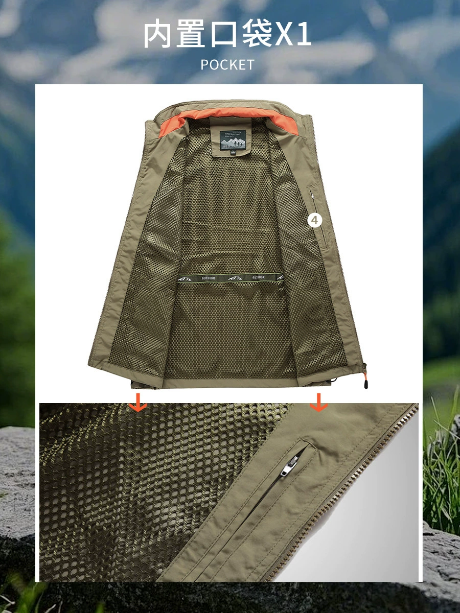 Construction Work Vest with 3D Pockets for Renovation Daily - Model: 1020940201813 - 图片 3