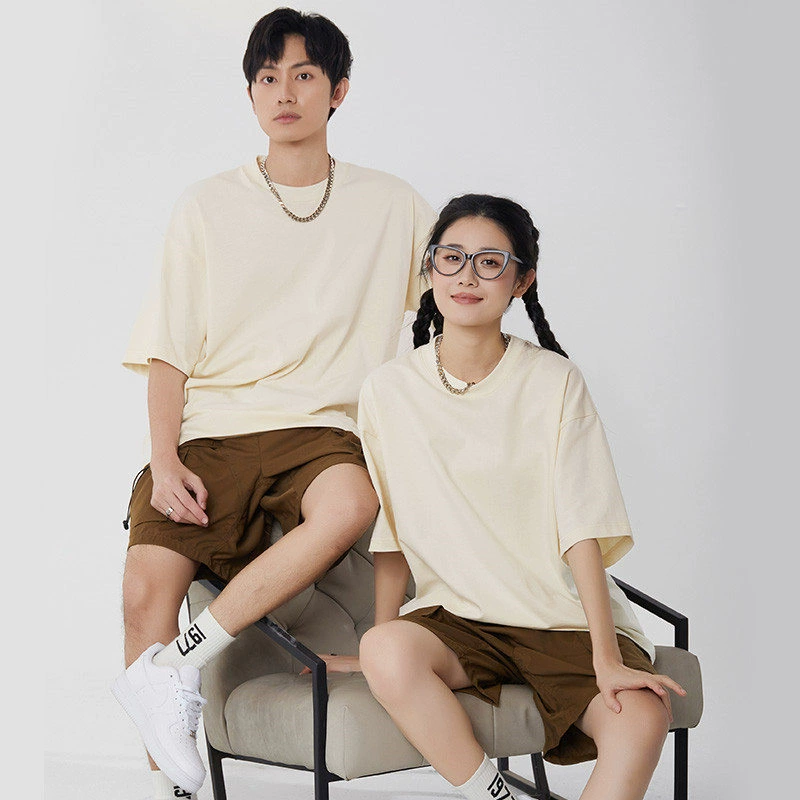 Heavyweight Cotton T-Shirt for Summer Streetwear Casual Wear - Model: 875219144956 - 图片 2