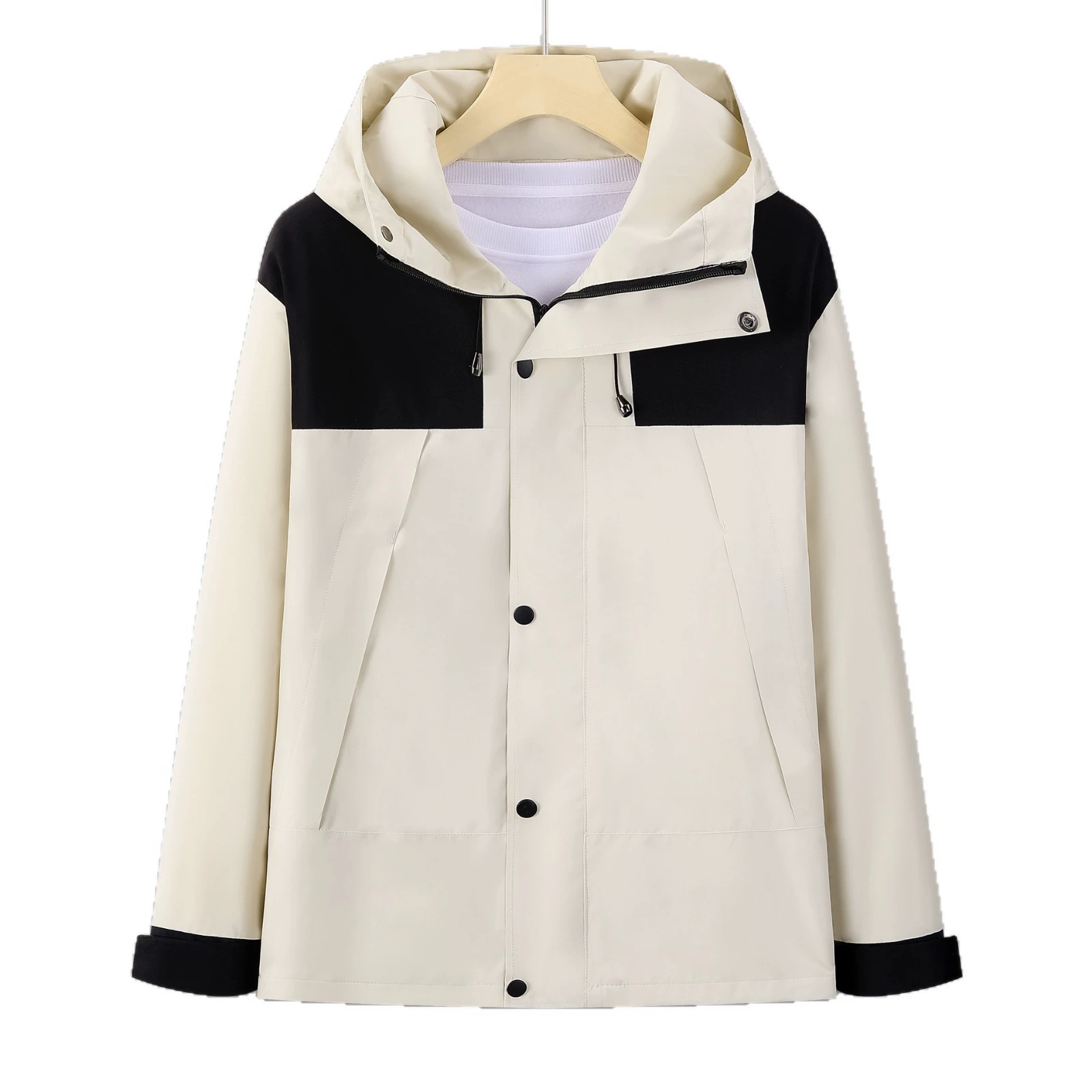 Hooded Windproof Jacket for Outdoor Mountaineering Camping - Model: 1073961536777 - 图片 5