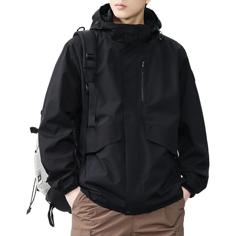 Men's Hooded Windbreaker for Autumn Daily Workwear Outerwear - Model: 967437896705 - 图片 5