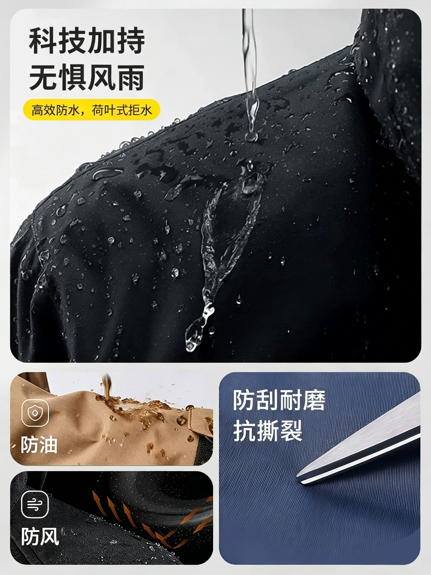 Waterproof 3-in-1 Jacket with Fleece Liner for Winter Workwear - Model: 1080685577734 - 图片 4