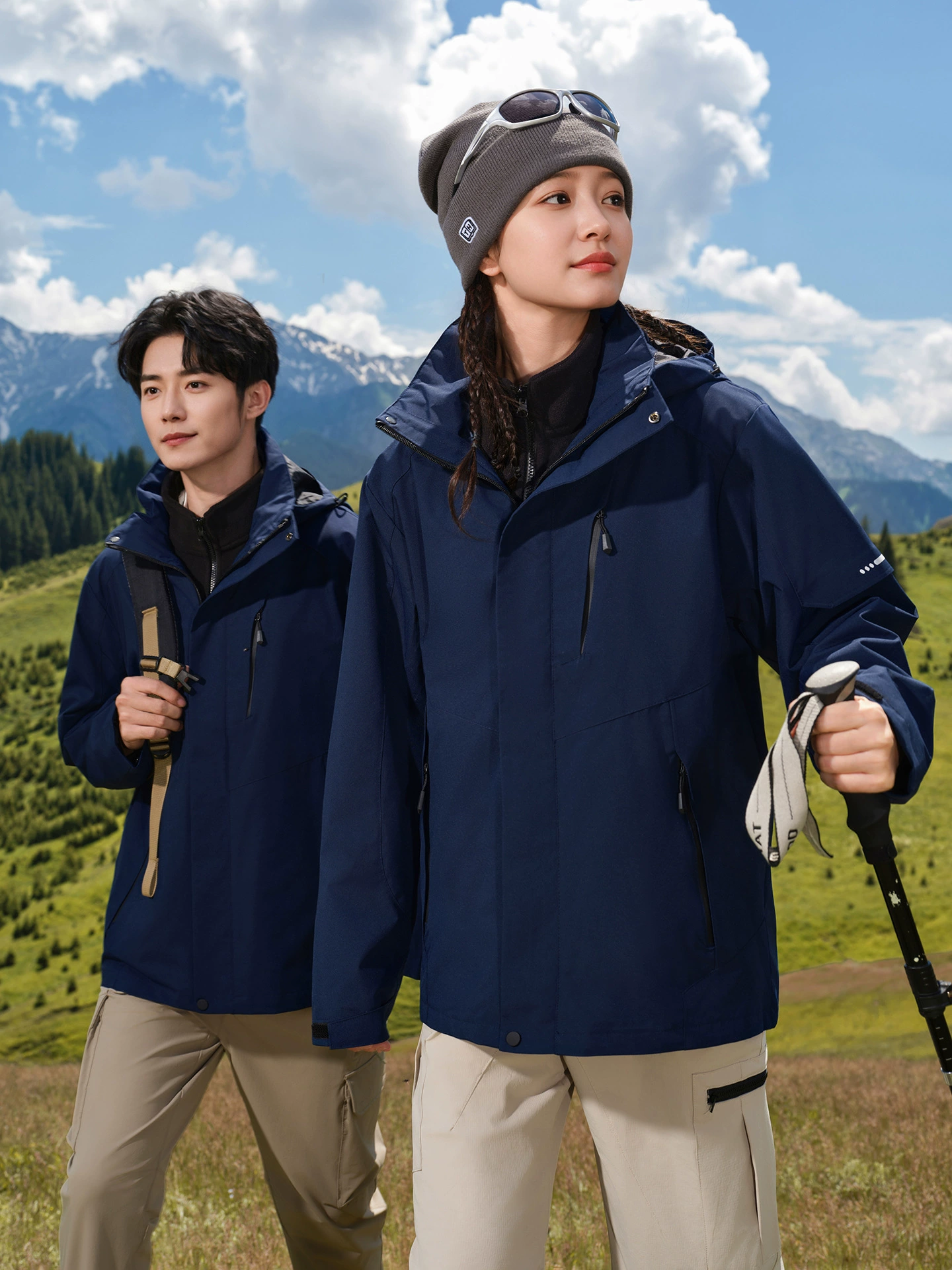 Waterproof 3-in-1 Jacket with Fleece Liner for Winter Workwear - Model: 1080685577734 - 图片 2