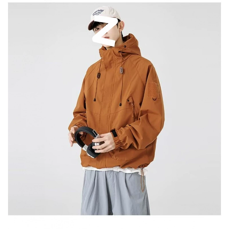 Waterproof Hooded Windbreaker for Winter Outdoor Teenagers - Model: 833883579812