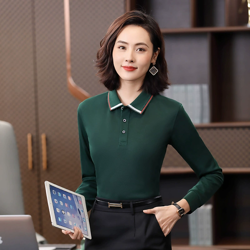 Custom Logo Long Sleeve Polo Shirt for Corporate Events - Model: 683127027277 - 图片 5
