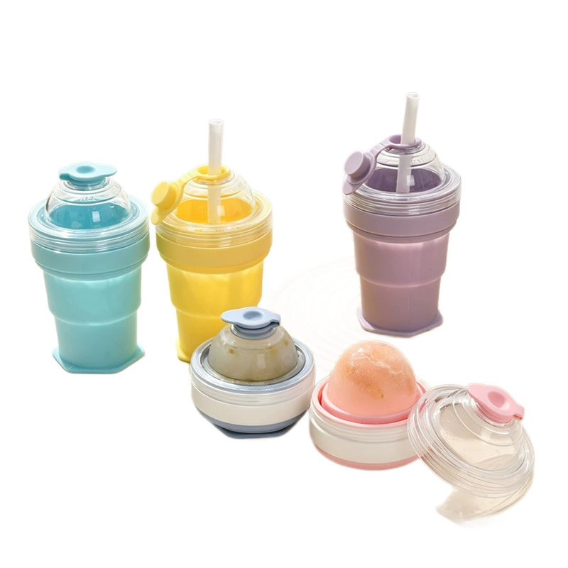 Portable Ice Ball Cup with Straw for Home Summer Drinks - Model: 1059111096649 - 图片 5
