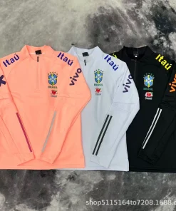 Alternative view of Brazil Football Windbreaker for All Seasons Casual Training - Model: 994621015218