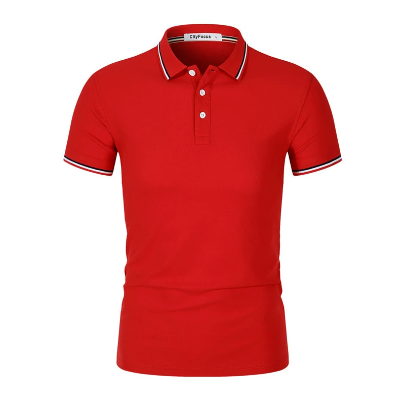 Breathable 210g Cotton Polo Shirt with Slit Hem for Business Workwear - Model: 1040567934796 - 图片 7